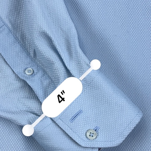 Robert Graham Button Down Mens Shirt Blue with flowered accents Size XL - Picture 9 of 15